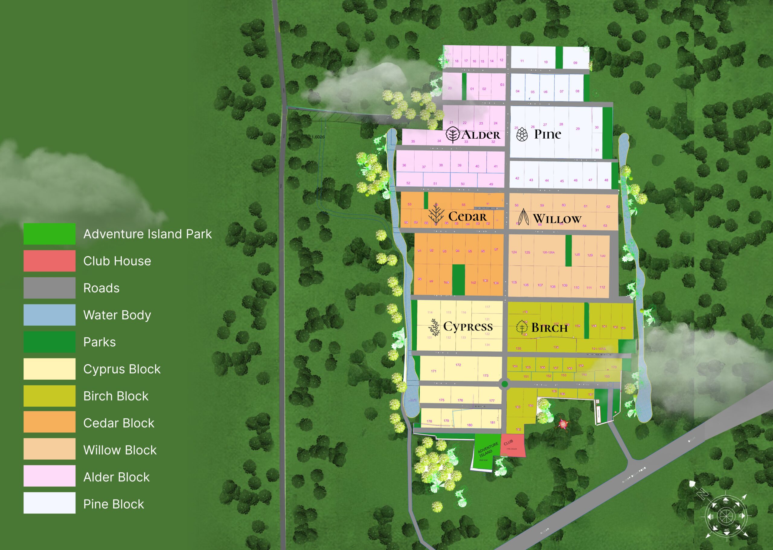 Whispering Woods master plan